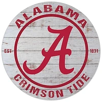 Alabama Crimson Tide 20'' x 20'' Indoor/Outdoor Weathered Circle Sign