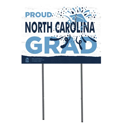 North Carolina Tar Heels 18'' x 24'' Proud Grad Yard Sign