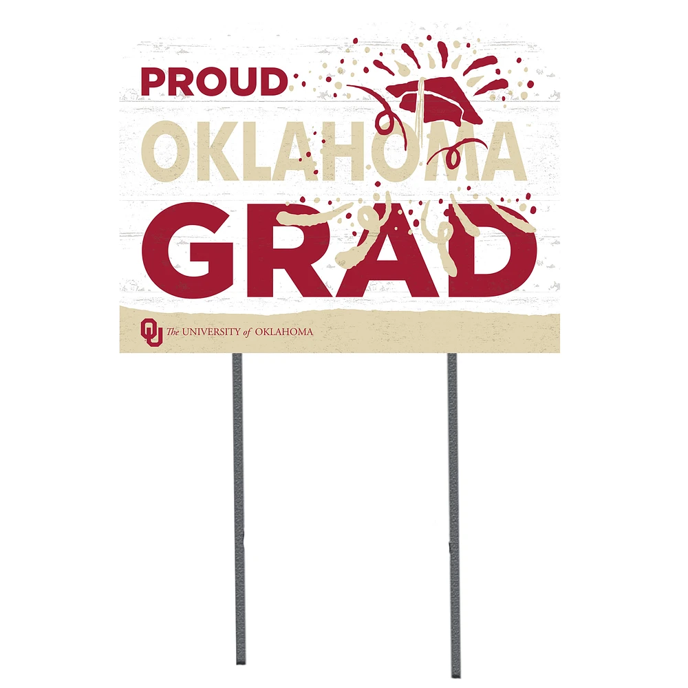 Oklahoma Sooners 18'' x 24'' Proud Grad Yard Sign