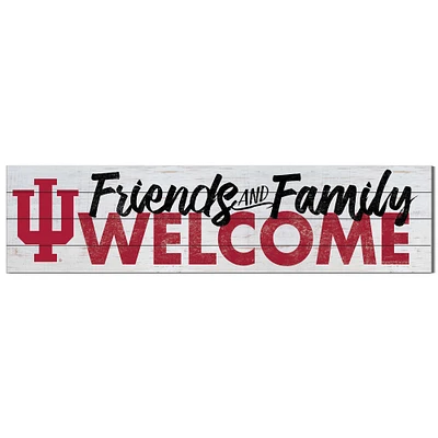 Indiana Hoosiers 10'' x 40'' Friends & Family Welcome Sign