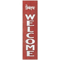 Nebraska Huskers 12'' x 48'' Welcome Outdoor Leaner
