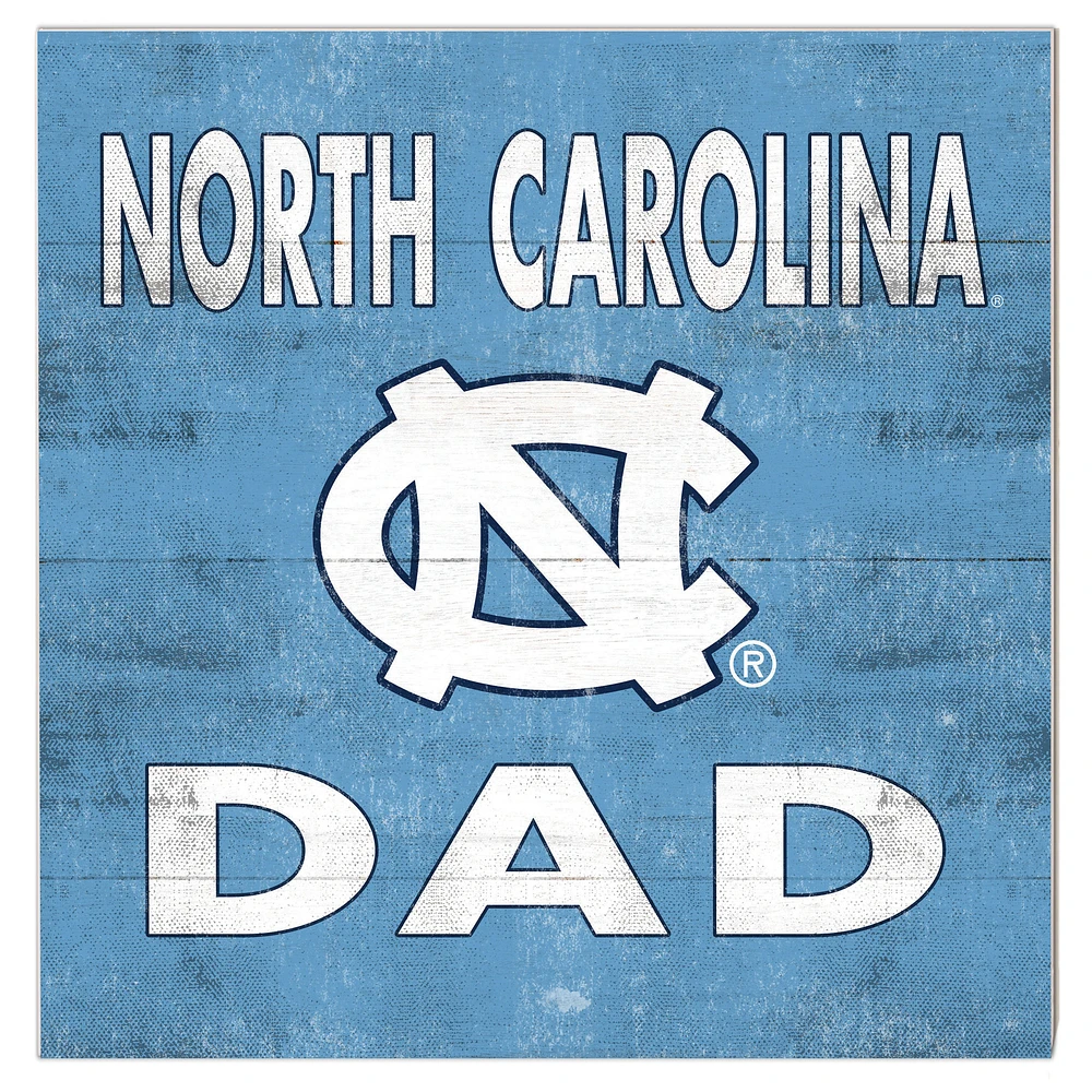 North Carolina Tar Heels 10'' x 10'' Dad Plaque