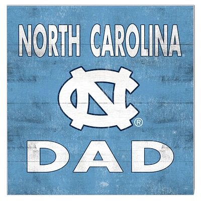 North Carolina Tar Heels 10'' x 10'' Dad Plaque