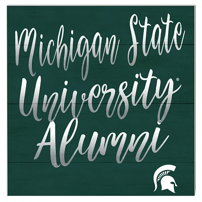 Michigan State Spartans 10'' x 10'' Alumni Plaque