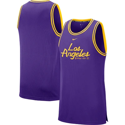 Men's Nike Purple Los Angeles Lakers NBA 75th Anniversary Courtside DNA Performance Tank Top