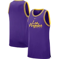 Men's Nike Purple Los Angeles Lakers NBA 75th Anniversary Courtside DNA Performance Tank Top