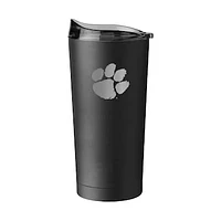 Clemson Tigers 20oz. Black Powder Coat Tumbler