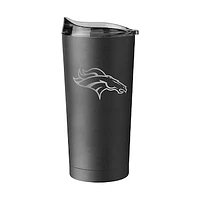 Denver Broncos 20oz. Black Powder Coat Tumbler