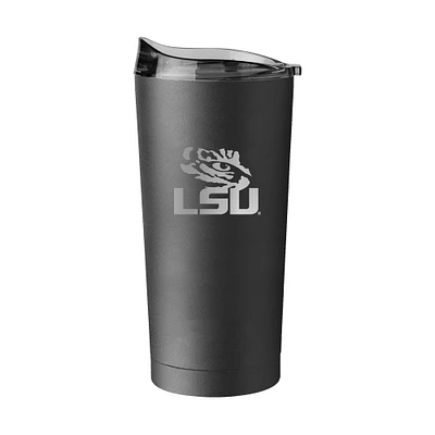 LSU Tigers 20oz. Black Powder Coat Tumbler