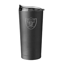 Las Vegas Raiders 20oz. Etch Black Powder Coat Tumbler