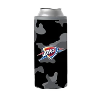 Oklahoma City Thunder 12oz. Black Camo Slim Can Cooler