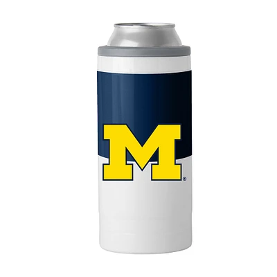 Michigan Wolverines 12oz. Colorblock Slim Can Cooler