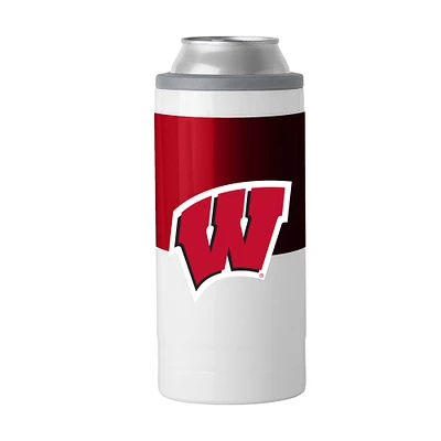 Wisconsin Badgers 12oz. Colorblock Slim Can Cooler