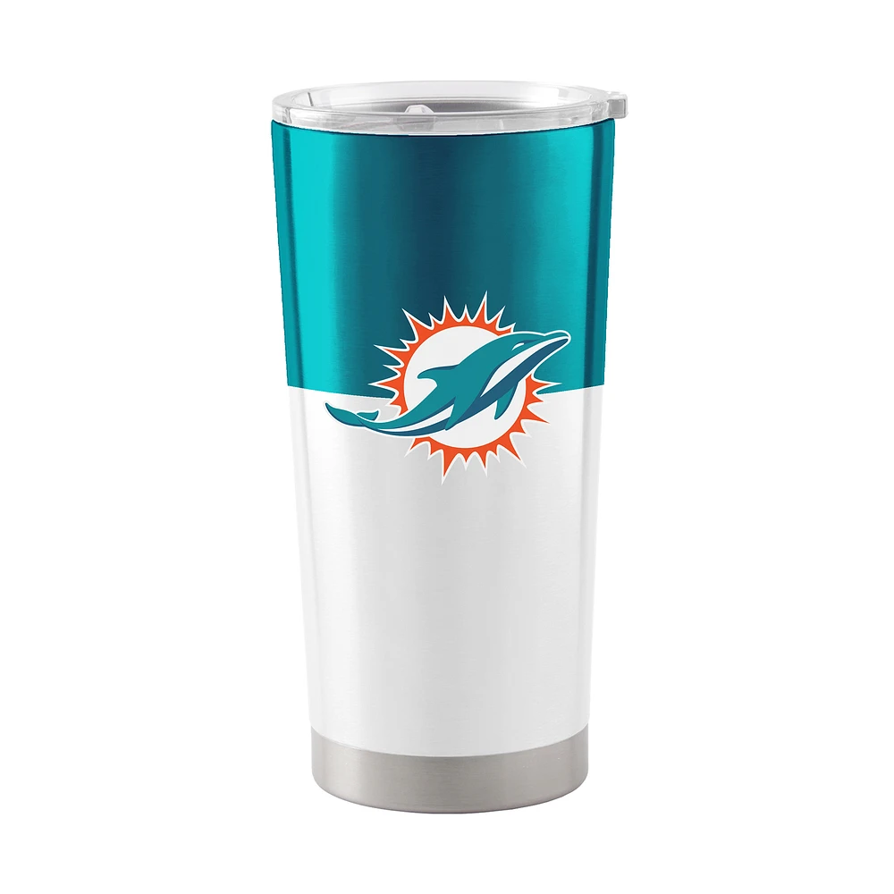 Miami Dolphins 20oz. Colorblock Stainless Team Tumbler