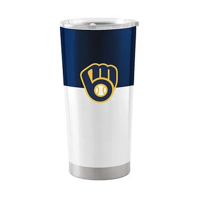 Milwaukee Brewers 20oz. Colorblock Stainless Tumbler