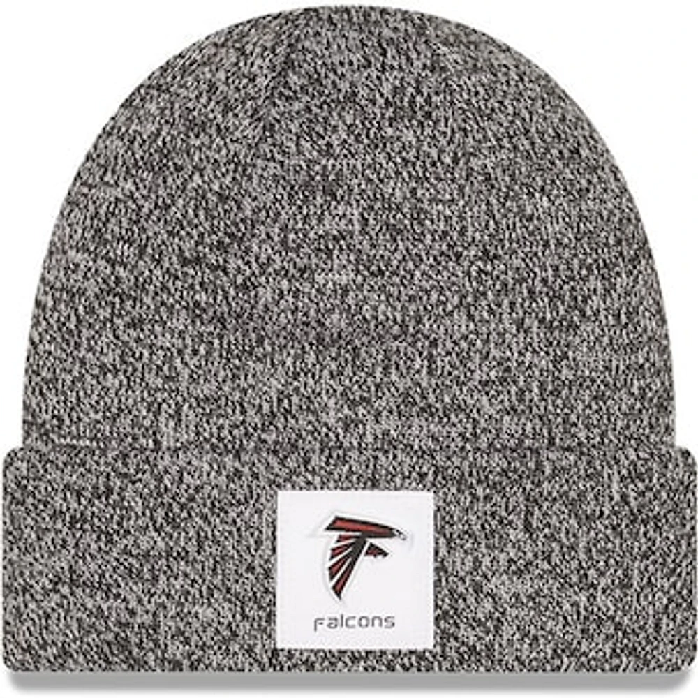 Men's New Era Heathered Black Atlanta Falcons Hamilton Cuffed Knit Hat