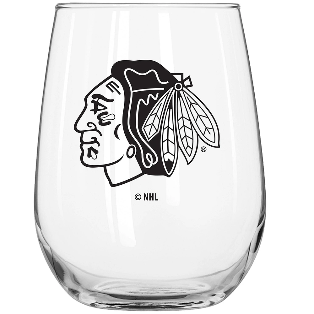 Chicago Blackhawks 16oz. Gameday Curved Beverage Glass