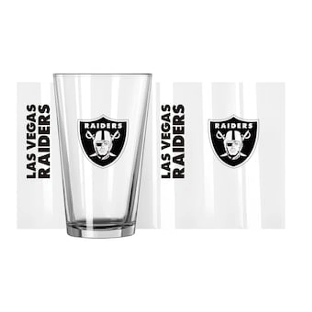 Las Vegas Raiders 16oz. Team Wordmark Game Day Pint Glass