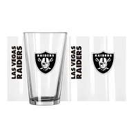 Las Vegas Raiders 16oz. Team Wordmark Game Day Pint Glass