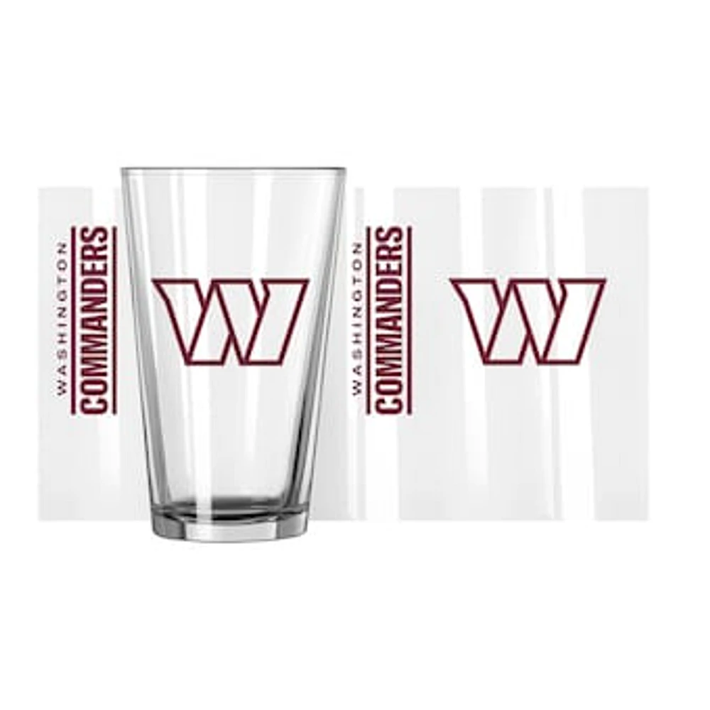 Washington Commanders 16oz. Team Wordmark Game Day Pint Glass