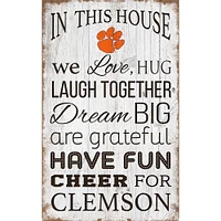 Clemson Tigers 11'' x 19'' Team In This House Sign