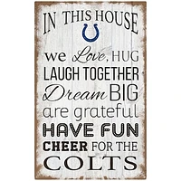 Indianapolis Colts 11'' x 19'' Team In This House Sign