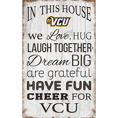VCU Rams 11'' x 19'' Team In This House Sign