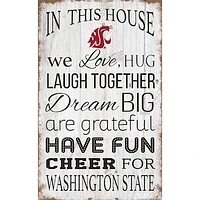 Washington State Cougars 11'' x 19'' Team In This House Sign