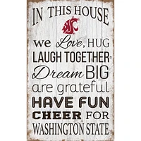 Washington State Cougars 11'' x 19'' Team In This House Sign