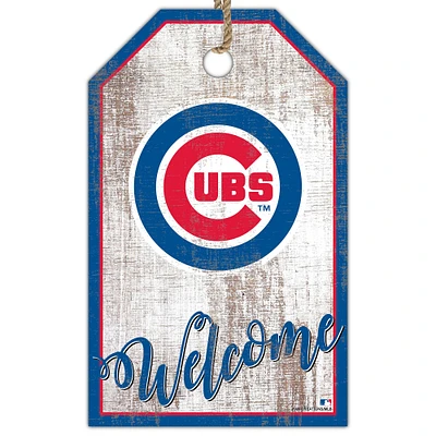 Chicago Cubs 11'' x 19'' Welcome Team Tag Sign