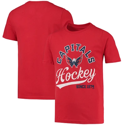 Youth Red Washington Capitals Shutout T-Shirt