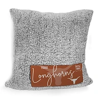 Texas Longhorns 20'' x 20'' Double Stitch Alpine Sherpa Décor Pillow