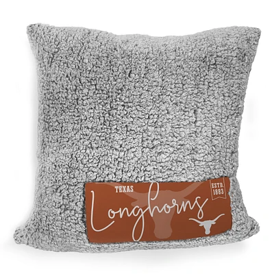 Texas Longhorns 20'' x 20'' Double Stitch Alpine Sherpa Décor Pillow