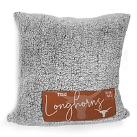 Texas Longhorns 20'' x 20'' Double Stitch Alpine Sherpa Décor Pillow