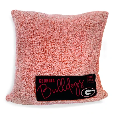Georgia Bulldogs 20'' x 20'' Double Stitch Alpine Sherpa Décor Pillow