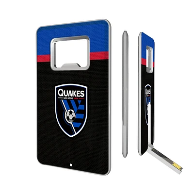 San Jose Earthquakes Stripe Design Credit Card USB Drive & Bottle Opener