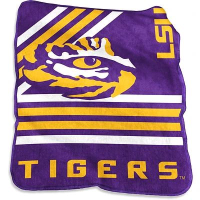 LSU Tigers 50'' x 60'' Plush Raschel Throw Blanket