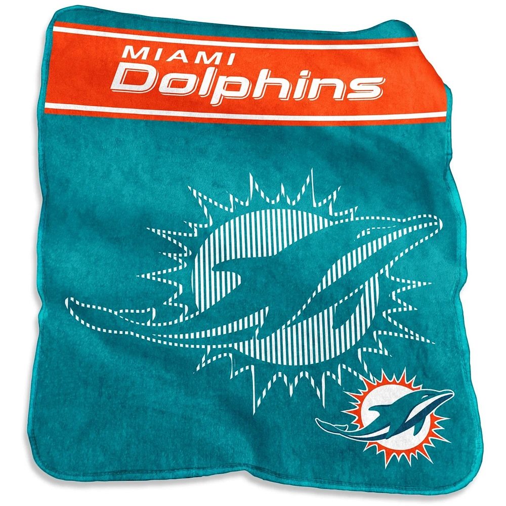 Miami Dolphins 60'' x 80'' XL Raschel Plush Throw Blanket