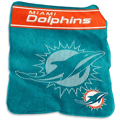 Miami Dolphins 60'' x 80'' XL Raschel Plush Throw Blanket