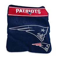 New England Patriots 60'' x 80'' XL Raschel Plush Throw Blanket