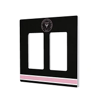 Inter Miami CF Stripe Design Double Rocker Lightswitch Plate