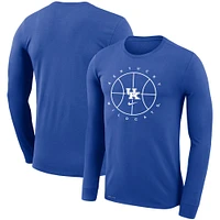 Men's Nike Royal Kentucky Wildcats Basketball Icon Legend Performance Long Sleeve T-Shirt