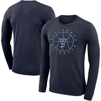 Men's Nike Navy Villanova Wildcats Basketball Icon Legend Performance Long Sleeve T-Shirt