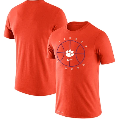 Men's Nike Orange Clemson Tigers Basketball Icon Legend Performance T-Shirt