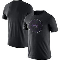 Men's Nike Black TCU Horned Frogs Basketball Icon Legend Performance T-Shirt