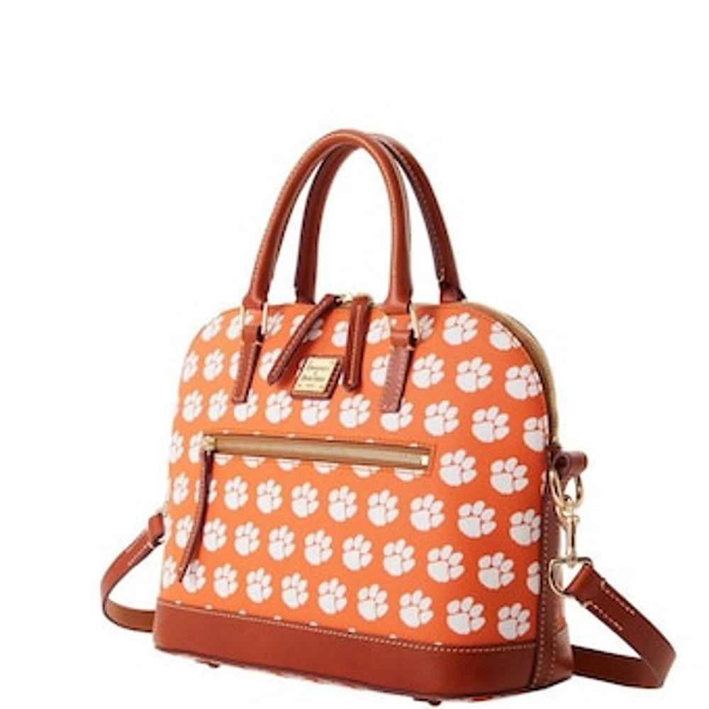 Dooney & Bourke Clemson Tigers Signature Zip Satchel Purse