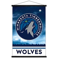 Minnesota Timberwolves 35'' x 24'' Logo Team Framed Hanging Poster