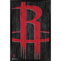 Houston Rockets 24'' x 35'' Logo Framed Poster