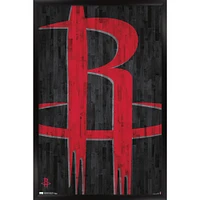 Houston Rockets 24'' x 35'' Logo Framed Poster