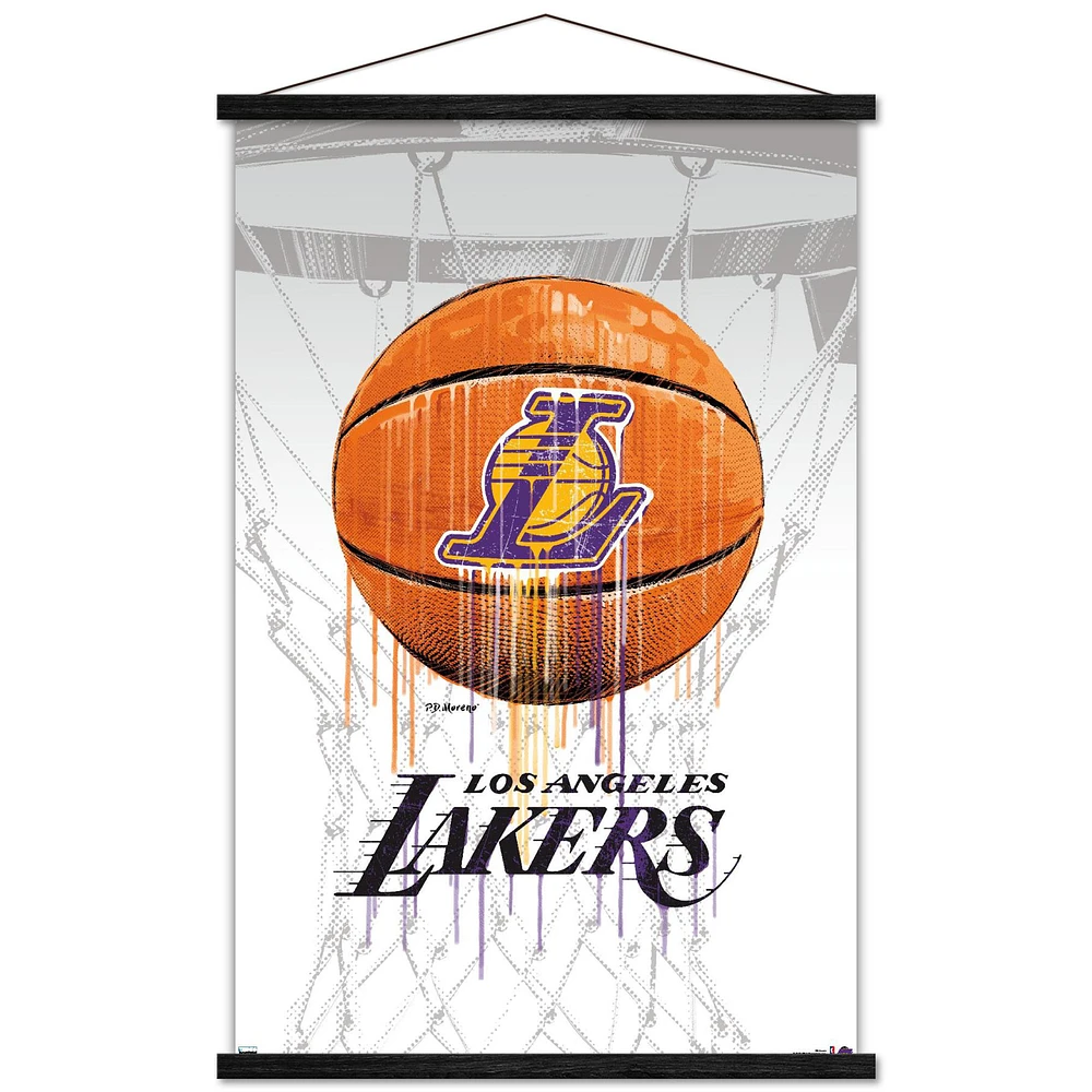 Los Angeles Lakers 35" x 24" Hanging Framed Poster